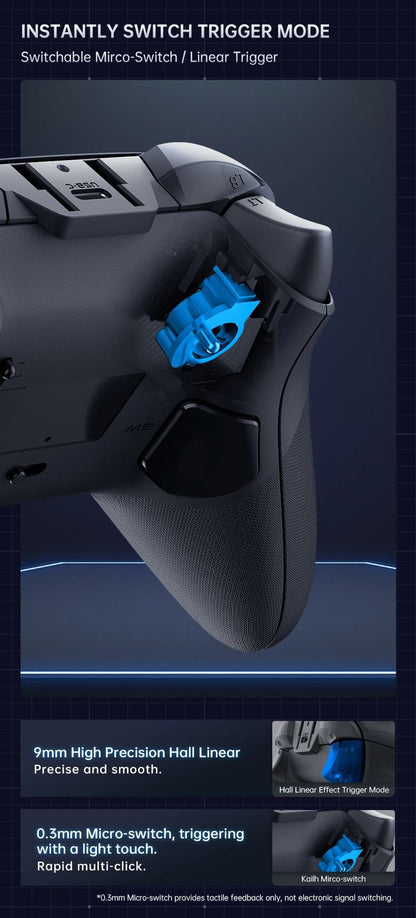 G6 Pro Tri Mode Gamepad Wireless Controller for PC Nintendo Switch 2 Hall Effect Joystick Polling Rate MACHENIKE Game Controller