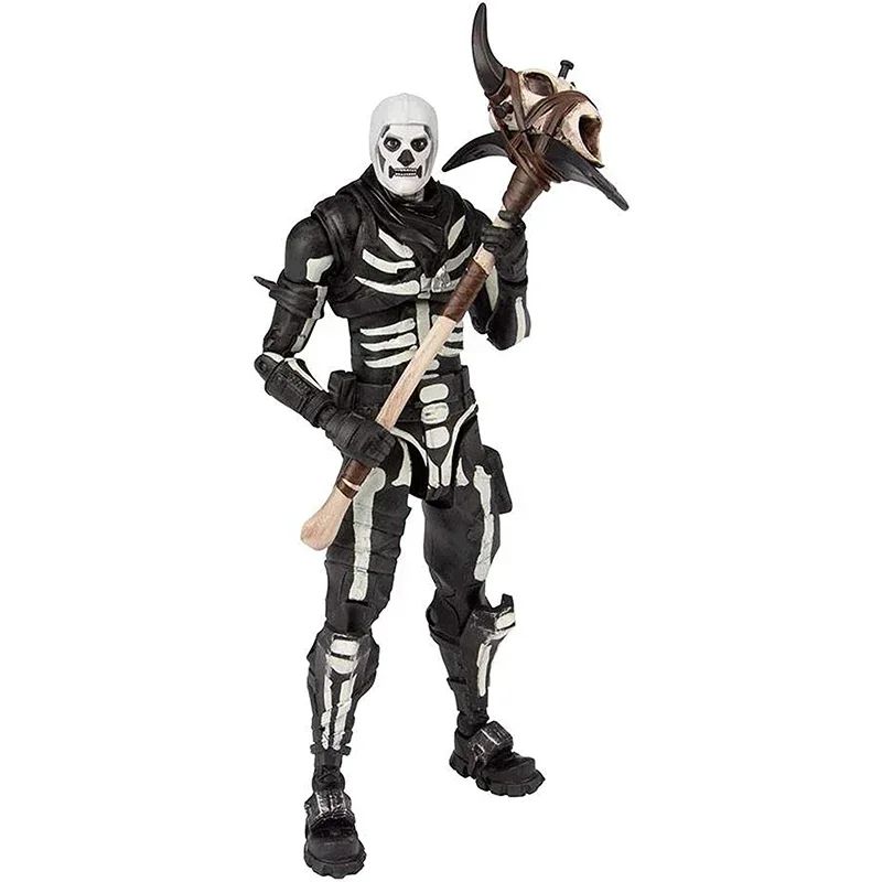 Fortnite Raptor Black Knight Skull Trooper Boneco de Ação Premium Modelo de Figuras de Jogo Modelos Decoração de Quarto Boneca Brinquedos Presente para Crianças
