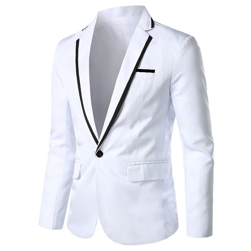 Man Party Dresses Leather Dress Coats Suits Blazer Clothing Men's Solid Color Suit Coat Mens Blazers