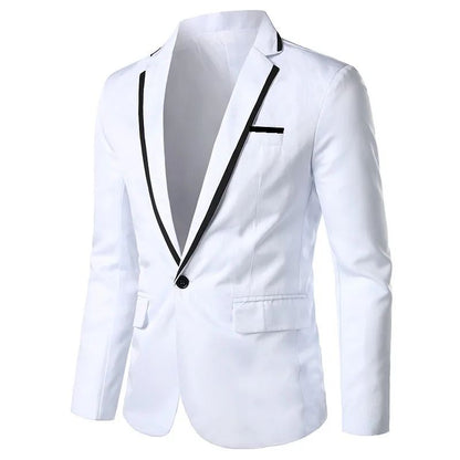 Man Party Dresses Leather Dress Coats Suits Blazer Clothing Men's Solid Color Suit Coat Mens Blazers
