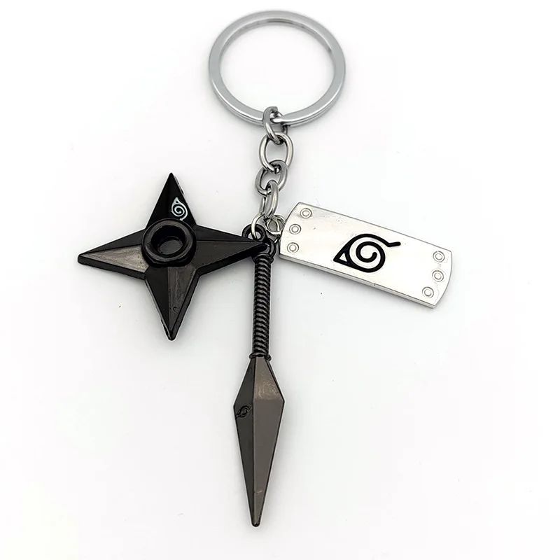 Anime Naruto Chaveiro Brinquedo Kunai Shuriken Konoha Ninja Carro Mochila Xiao Organização Nuvem Vermelha Chaveiro Acessórios Presente