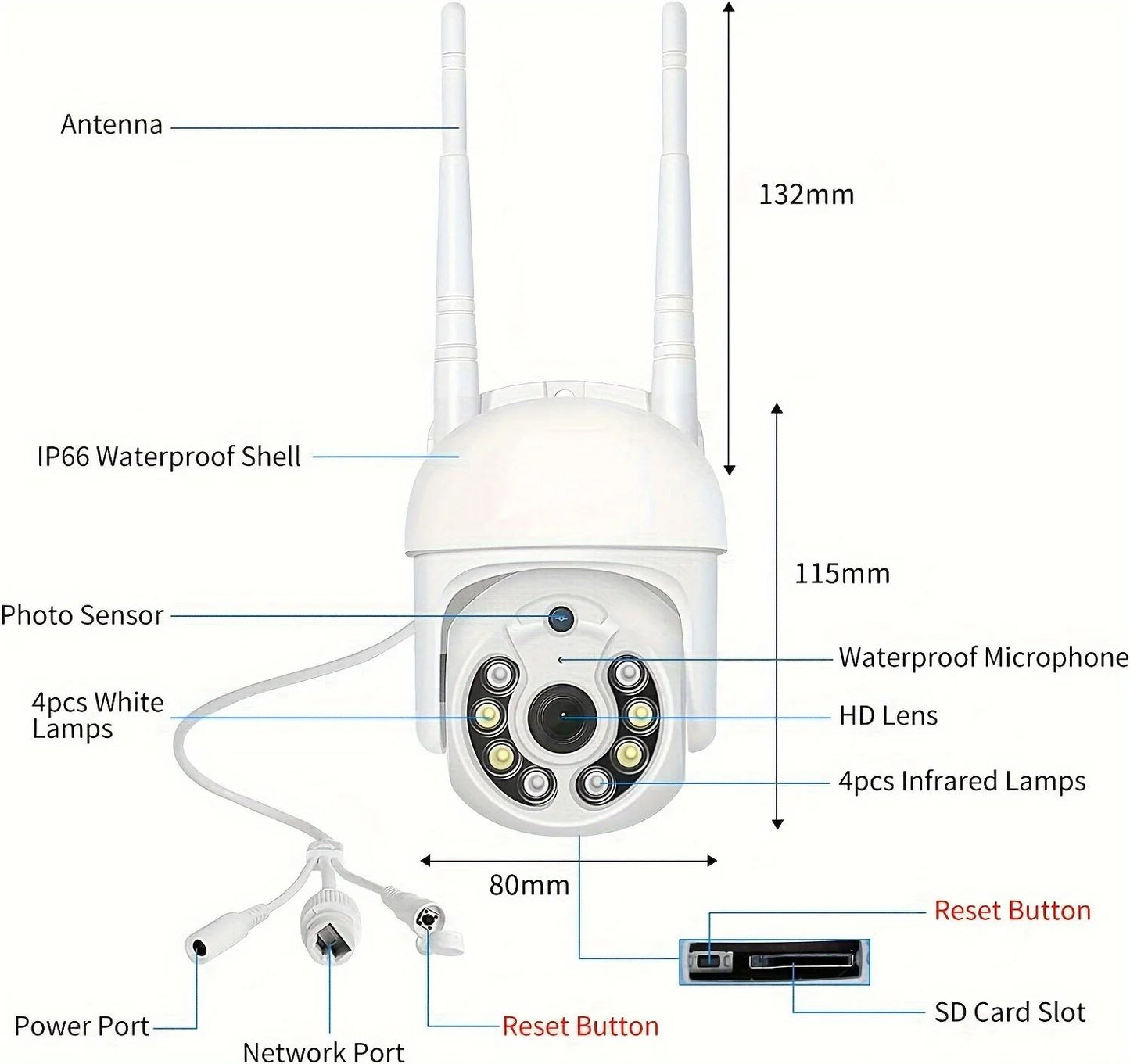 8MP 4K IP Camera 5MP Speed Dome Auto Tracking Camera Smart Home Outdoor Wireless WIFI Camera Surveillance Monitor