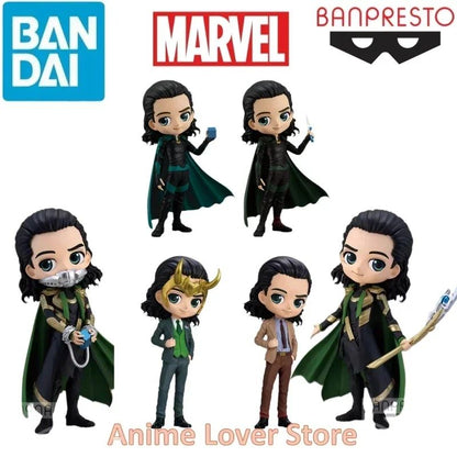 Em estoque Bandai Original Banpresto MARVEL Qposket Loki VO.1 VO.2 VO.3 Bonecos de Anime Brinquedos para Presente Infantil Modelo Colecionável