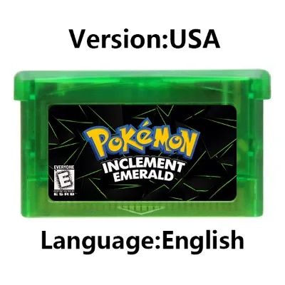 Cartucho de Jogo GBA Console de Videogame 32 Bits Card da Série Pokemon Crown Clover Unbound Quetzal Glazed Gaia Emerald Legacy