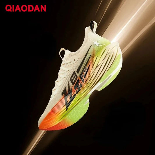 QIAODAN Feiying Plaid 1.5 Men 2025 Marathons Running Shoes Anti-slip Professional Shock-Absorbant Breathable Sneakers BM23240290