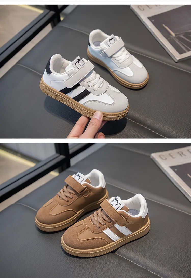 Lightweight Kids Skate Shoes 2025 New Spring Boys Non-slip Sports Footwear Breathable Training Running Fashion Sneakers