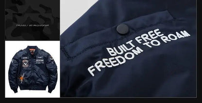 Winter Hip Hop Thick Warm Jacket Men High Quality Military Motorcycle Ma-1 Aviator Pilot Coats Male Baseball Bomber Jacket