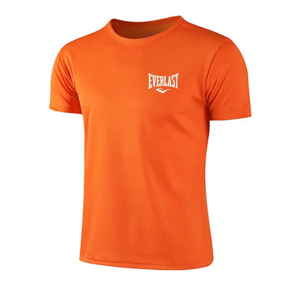 2025 Men's Summer Exercise Trainning Boxing T-shirts High Grade Breathable Quick Dry Short Sleeved Top Marathon Gym Fitness Tees