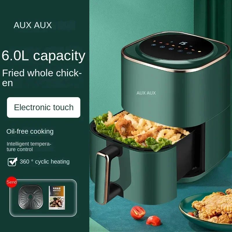 220V AUX Air Fryer and Oven Combo: Multifunctional, Fully Automatic, No Oil Technology, Easy-to-clean DD