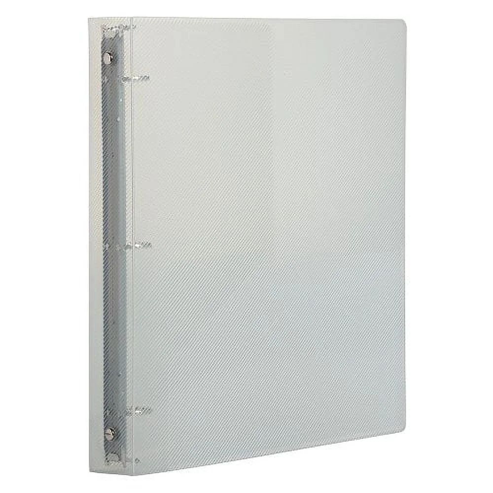 Clear 3 Metal Ring Binder 1 Inch Durable Eco-Friendly Organizer School Office Home Notes Essays Recipes 1 Pack