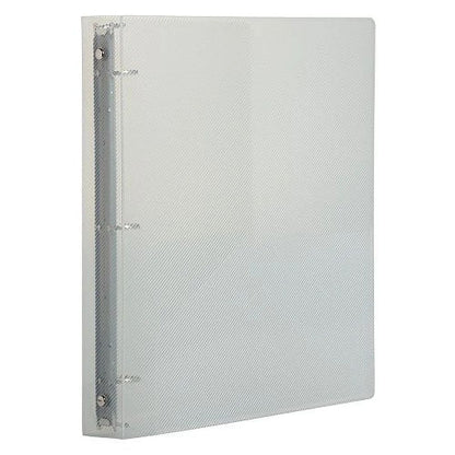 Clear 3 Metal Ring Binder 1 Inch Durable Eco-Friendly Organizer School Office Home Notes Essays Recipes 1 Pack