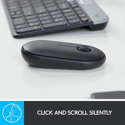 Mouse sem fio Bluetooth para notebook e tablet Logitech PEBBLE M350 Mouse leve e fino Mute Mini mouse de escritório