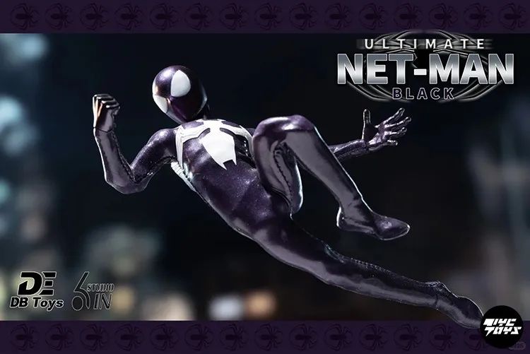 1/12 Scale Male Soldier Ultimate Netman Red /Black Spider Hero Full Set 6-inches Action Figure Model Doll Gifts Collecion