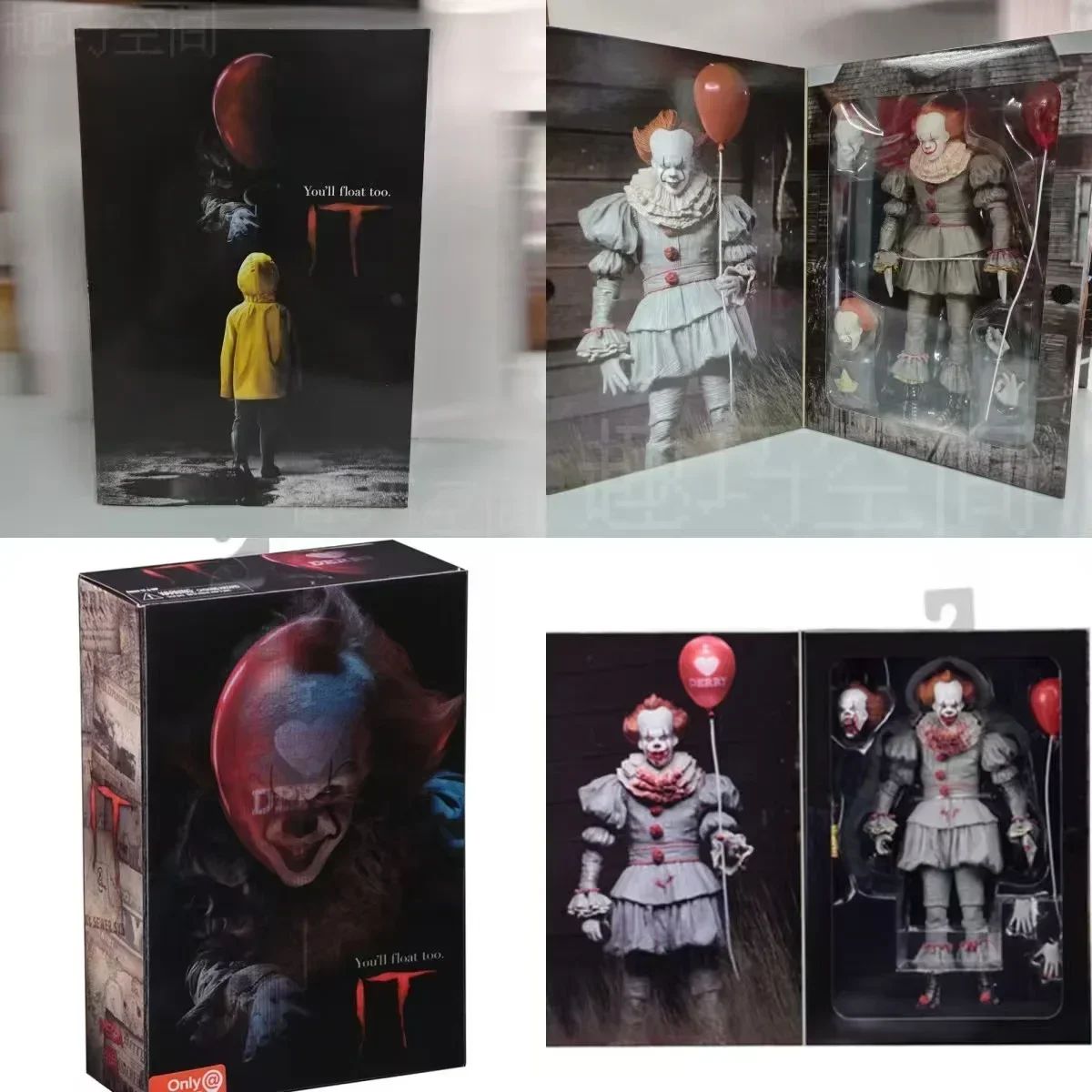 NEW NECA The Many Faces Of Pennywise Action Figure Change Face Pennywise Toys Collectible Model Birthday Gift