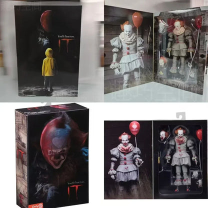 NEW NECA The Many Faces Of Pennywise Action Figure Change Face Pennywise Toys Collectible Model Birthday Gift