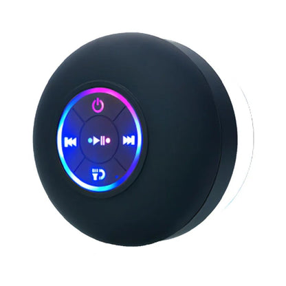 Alto-falante Bluetooth Sem Fio Portátil LED IPX4 À Prova d'Água Alto-falante para Banheiro Externo com Ventosa Grande Mini Caixa de Som Estéreo