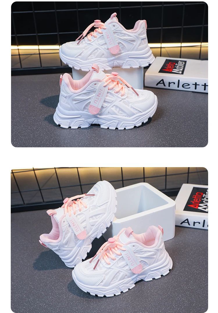 Girls Sneakers 2025 Children Casual Shoes Mesh Platform Designer Tennis Sneaker 6 To 12 Years Kids Sports Shoe for Girl