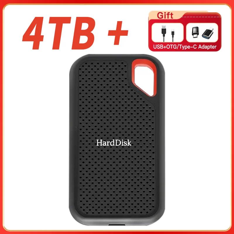 New External Hard Drive 1TB Portable SSD HARD DISK 2TB High-speed External Solid State Drive Mobile Hard Drive for Laptop Mac PC