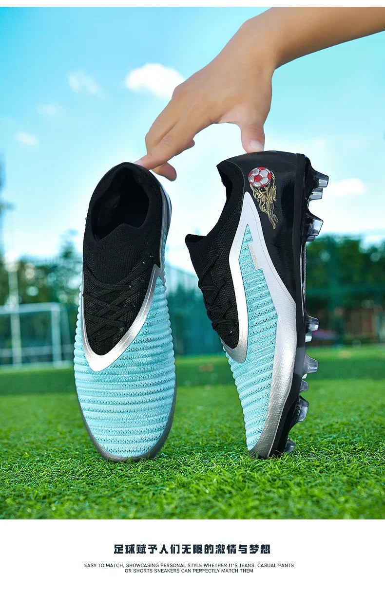 Men Soccer Shoes Original Fast Professional Unisex Cleats Low Cut Football Field Boot Non Slip Comfortable Outdoor Sneaker Match