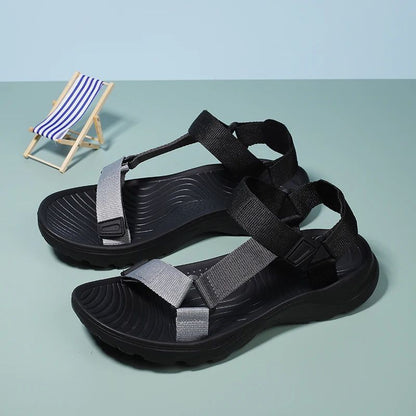 Men Sandals Non-slip Summer Flip Flops High Quality Outdoor Beach Slippers Casual Shoes Cheap Men's shoes Water Shoes 9072