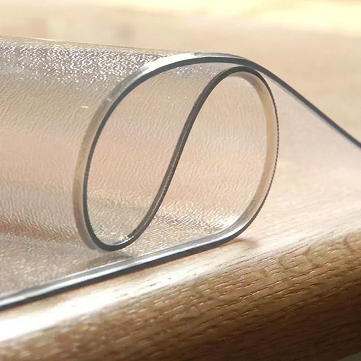 Clear Table ProtectorPlastic Table Cover Protector, Desk Protector Mat, Desk Pad Waterproof PVC   cover table