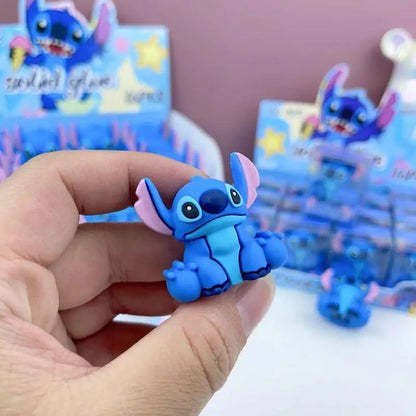 Apontadores de Lápis Disney Stitch MINISO Anime Desenho Animado Fofo Estudantes Material Escolar Papelaria Menina&Criança Presentes de Feriado