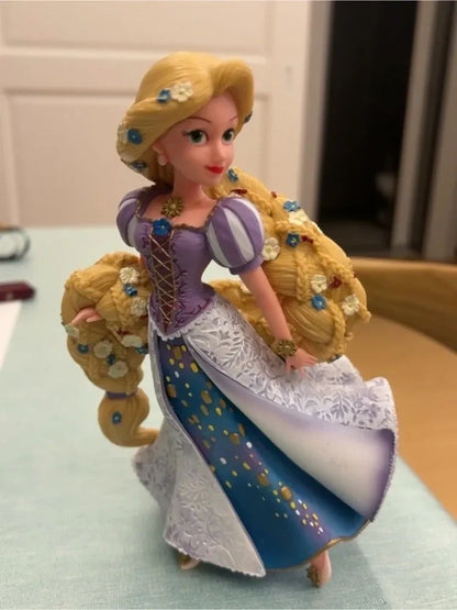 2025 20cm Disney Personagem Frozen Elsa Anna Branca de Neve Rapunzel Boneco de Resina Anime Decoração Modelo Coleção Menina Brinquedos Presente Infantil