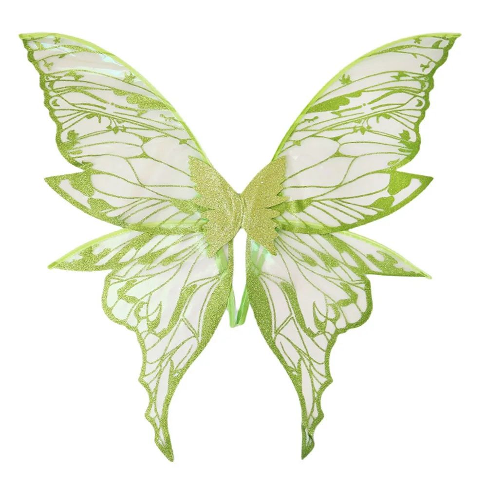 1PC Adults Fairy Wings Girls Sparkling Angel Wings Butterfly Costume Wings Halloween Costume Dress up Party Favor Christmas Gift