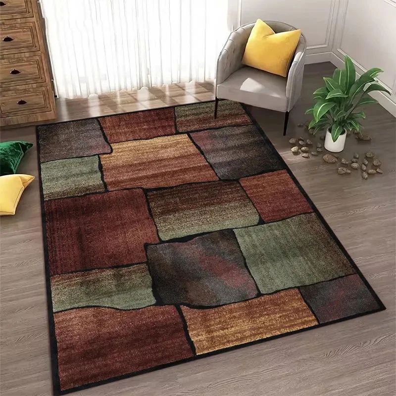 Nordic Style  Area Rug Abstract Geometric Carpet Non-Slip Washable Carpet for Living Room Bedroom and Home Decor Floor Mat