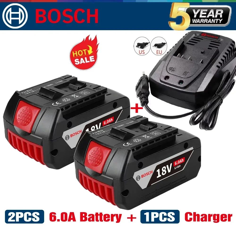 ?Bateria de Lítio Bosch Professional 18V original para Ferramenta Elétrica Recarregável Bosch BAT609 BAT609G BAT618 BAT618G?