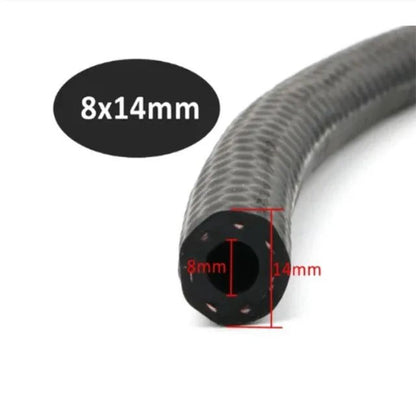 Mangueira de Borracha Resistente a Óleo Diesel de Gasolina Tubo de Carro 4 5 6 8 10 12 13 14 16 19 22 25mm de Diâmetro Flexível NBR Tubo de Borracha para Combustível