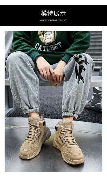 Winter Sport Shoes for Men Sports and Leisure Loafers Ankle Boots Casual Shoes Casual Sneaker Platform Sports Shoes Fashion New