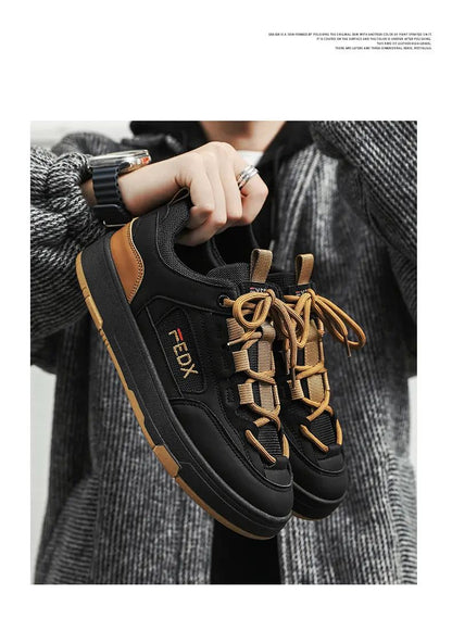 Bread Shoes for Men Trendy Board Shoes Niche Design Breathable Retro Chunky Sneakers Luxury Designer Male Casual Vulcanize Shoe