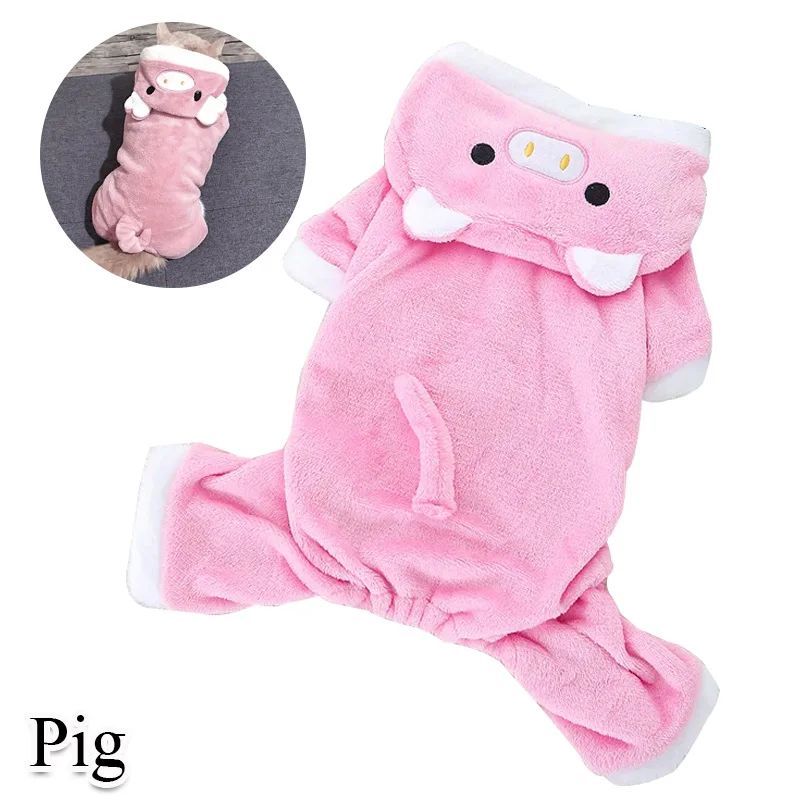 Fantasia de Cosplay de Coral Fleece para Pet Roupas para Cães Pequenos Filhotes Gatos Fantasia de Chihuahua Yorkshire Casaco
