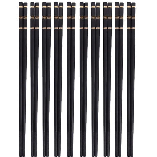 Metal Alloy Chinese Chopstick Reusable Non-slip Sushi Food Chop Sticks Japanese Korean Chopsticks Kitchen Tableware Accessories