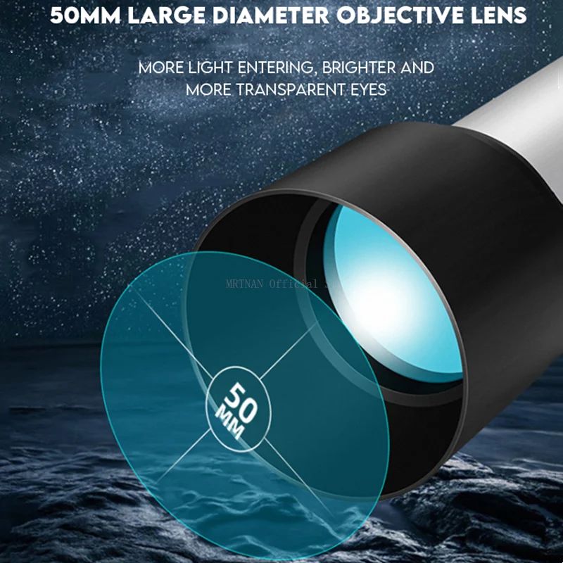 Telescópio Profissional Astronômico HD com Zoom 90X Poderoso Monocular de Longo Alcance Binóculos Espacial Portátil para Lua Presentes para Crianças