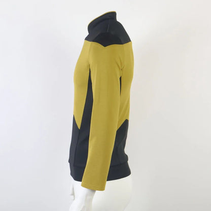 Star TNG The Next Generation Trek Red Yellow Blue Shirt Uniform Cosplay Costume For Men Coat Halloween Party Clothing