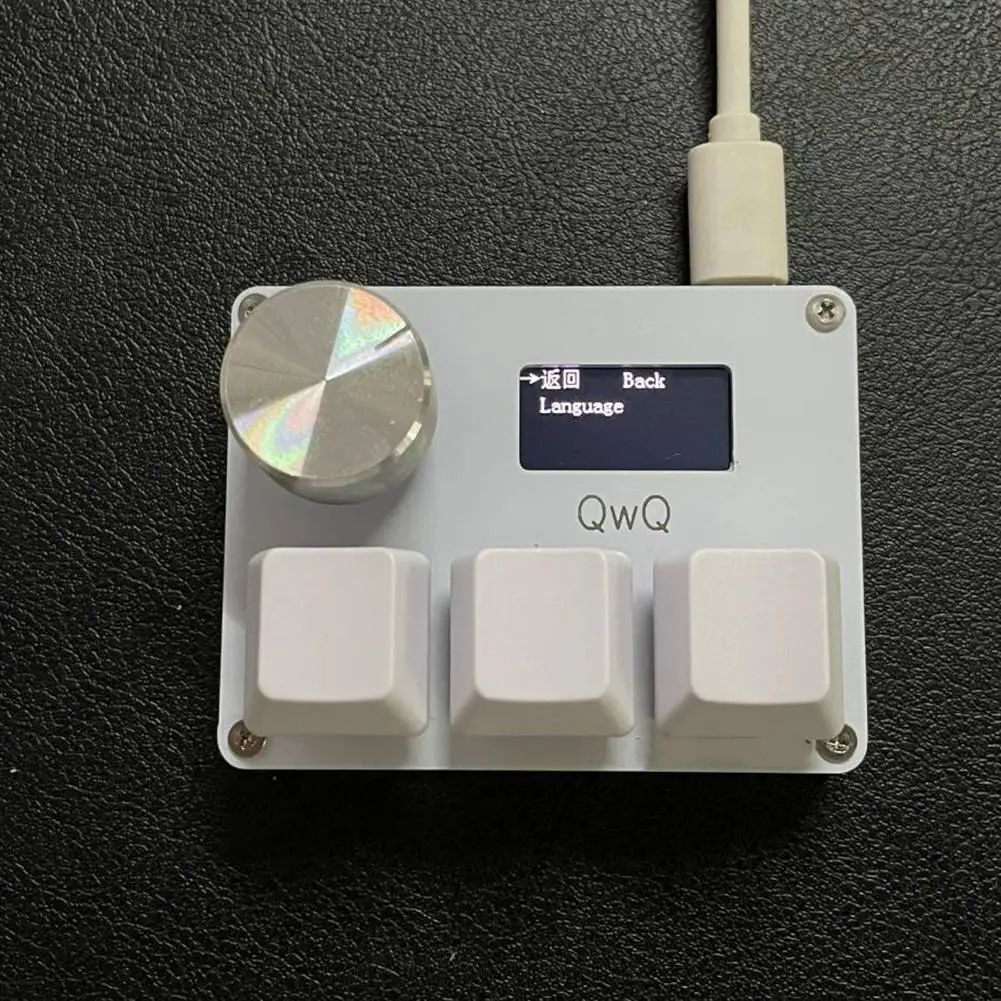 4+4 O3C+ SayoDevice OSU O3C Rapid Trigger Hall Switches Magnetic Pink Switches Keyboard With Knob Screen Geometry Dash Keyboard