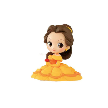 Bandai Original Disney Anime Figure Sentado Vilão Boneca Q Versão Brinquedos Infantis Decoração de Casa Menina Aniversário Modelo Brinquedos Presentes