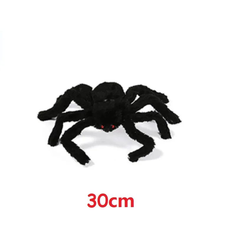 Teia de Aranha Gigante Preta Assustadora de Halloween Decoração de Halloween para Casa Bar Adereços de Casa Assombrada Decoração Externa de Feriado