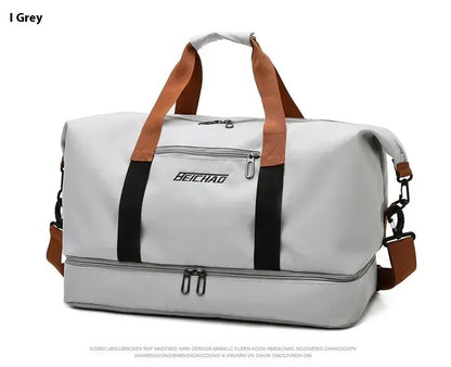 Mala de Viagem Esportiva de Grande Capacidade Bolsa de Viagem de Curta Distância Portátil Bolsas de Fitness Bolsa de Ombro Transversal Bolsas Masculinas Esportivas Impermeáveis ​​B
