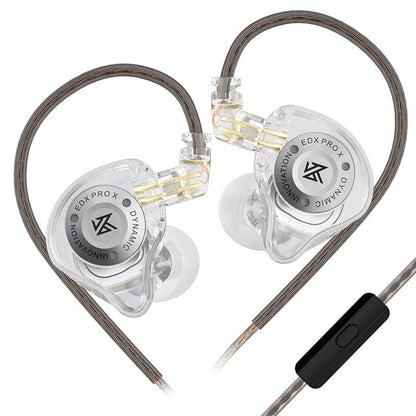 Fone de Ouvido Dinâmico KZ EDX PRO X HIFI com Graves para Música Fone de Ouvido Esportivo com Cancelamento de Ruído KZ EDXPROX ZSTX ZSN PRO ZAS EDA ZVX