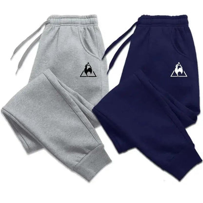 Calça Masculina Fleece Primavera e Outono Calça Casual Masculina Esportiva Jogger Moletom Masculina Harajuku Street S-3XL