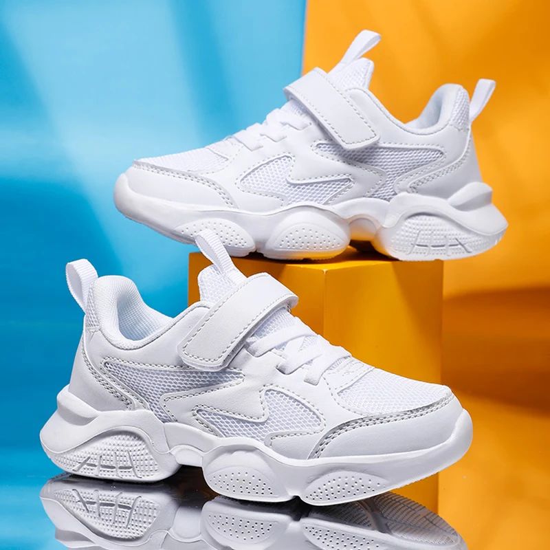 Kids Breathable Mesh Sneakers Lightweight Sport Shoes for Boys Girls Comfortable Running Walking Shoes for Children Outdoor Play