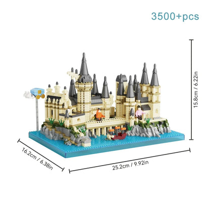 Magic Castle Arquitetura Medieval Conjunto de Construção Criativo Blocos de Montar Técnicos Kit MOC Presente Adultos Crianças Feriado