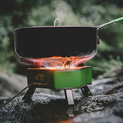 Fogão a Gás Portátil para Acampamento Durável Tipo Tanque, Fogão Elétrico de Sete Estrelas, Fogão de Gás Portátil para Acampamento, Tanque de Gás Butano para Camping, Acampamento ao Ar Livre, Fogão a Gás