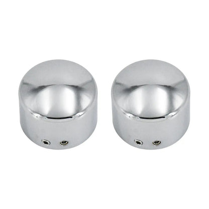 2 peças Tampa do Eixo Dianteiro da Motocicleta Porca Capa Parafuso Preto/Cromado Para Harley Touring Softail Breakout Dyna Street Bob V-Rod Sportster