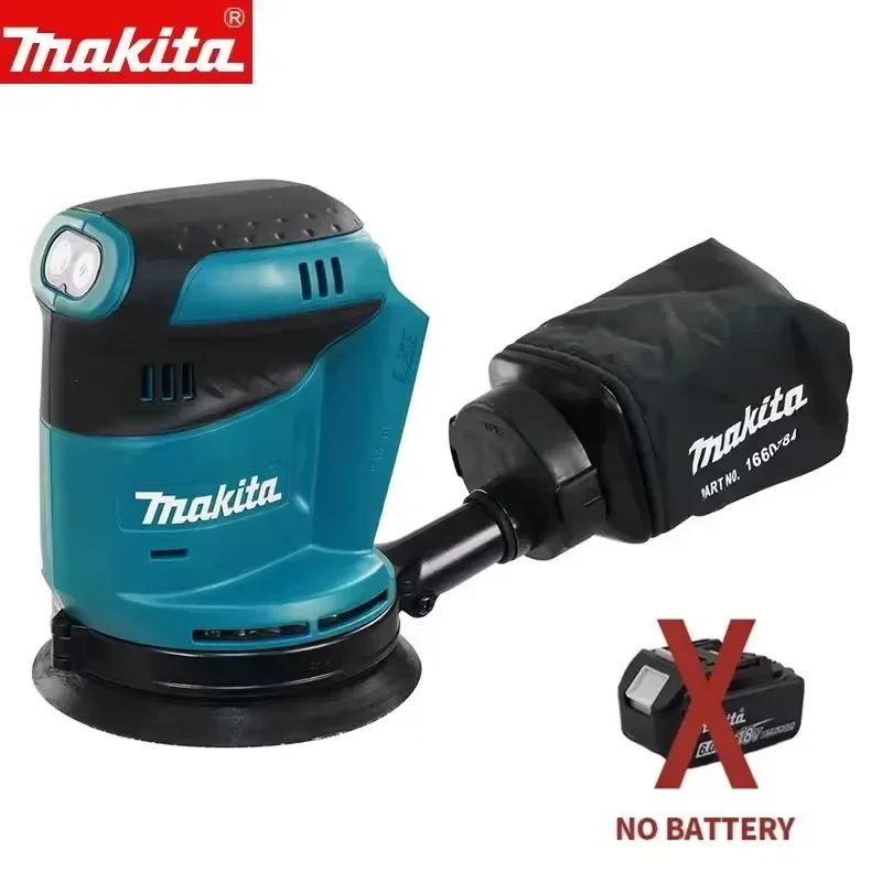 Lixadeira Roto-Orbital a Bateria Makita DBO180Z 18V Sem Escovas para Marcenaria Lixamento Polimento de Massa Ferramenta Sem Bateria