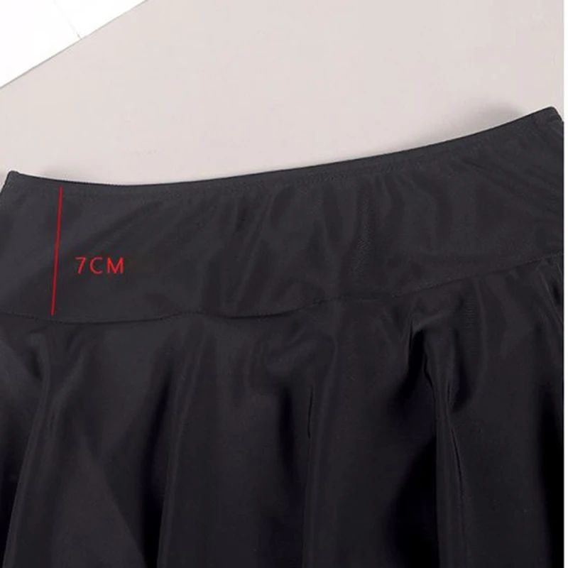 Plus Size Tennis Skirt for Women Black Golf Mini Skirt with Built-in Shorts Stretch Short Skort Female Gym Sporty Workout