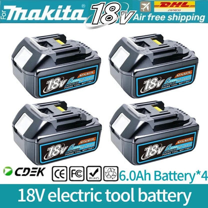 6AH 8AH 10AH 12AH Para bateria Makita 18V Ferramentas Elétricas Substituição Li-ion LXT BL1840 BL1850 para chave de fenda 18V com BMS